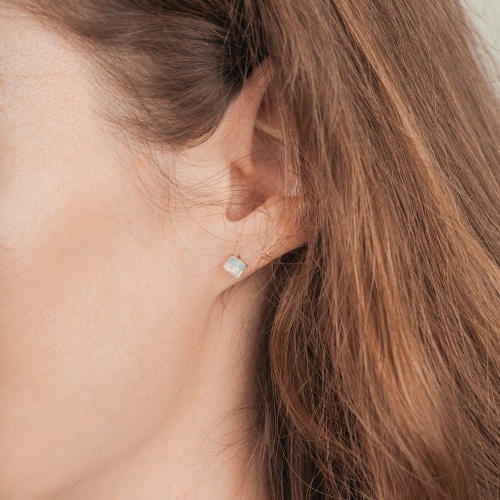 Пусеты Fiore Luna  White, SWE2127/1 W G фото 4